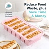 image:imageSouper Cubes 12 Cup Silicone Freezer Mold with Lid Cotton Candy 1Pack  100 PlatinumCured Silicone Freezer Cube Oven amp Microwave Safe Perfect for Freezing Broth Sauces Sides and MoreCotton Candy