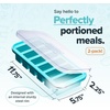image:imageSouper Cubes 12 Cup Silicone Freezer Mold with Lid Cotton Candy 1Pack  100 PlatinumCured Silicone Freezer Cube Oven amp Microwave Safe Perfect for Freezing Broth Sauces Sides and MoreAqua