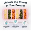 image:imageSouper Cubes 12 Cup Silicone Freezer Mold with Lid Cotton Candy 1Pack  100 PlatinumCured Silicone Freezer Cube Oven amp Microwave Safe Perfect for Freezing Broth Sauces Sides and MoreCotton Candy