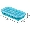 image:imageSouper Cubes 12 Cup Silicone Freezer Mold with Lid Cotton Candy 1Pack  100 PlatinumCured Silicone Freezer Cube Oven amp Microwave Safe Perfect for Freezing Broth Sauces Sides and MoreAqua