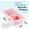 image:imageSouper Cubes 2 Cup Silicone Food Freezer Mold Cotton Candy 2Pack  100 PlatinumCured Silicone Freezer Cubes Oven and Microwave Safe Perfect for Freezing Lasagna Casseroles and MoreCotton Candy