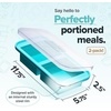 image:imageSouper Cubes 2 Cup Silicone Food Freezer Mold Cotton Candy 2Pack  100 PlatinumCured Silicone Freezer Cubes Oven and Microwave Safe Perfect for Freezing Lasagna Casseroles and MoreAqua