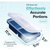 image:imageSouper Cubes 2 Cup Silicone Food Freezer Mold Cotton Candy 2Pack  100 PlatinumCured Silicone Freezer Cubes Oven and Microwave Safe Perfect for Freezing Lasagna Casseroles and MoreBlueberry