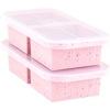 image:imageSouper Cubes 2 Cup Silicone Food Freezer Mold Cotton Candy 2Pack  100 PlatinumCured Silicone Freezer Cubes Oven and Microwave Safe Perfect for Freezing Lasagna Casseroles and MoreCotton Candy