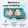 image:imageSouper Cubes 2 Cup Silicone Food Freezer Mold Cotton Candy 2Pack  100 PlatinumCured Silicone Freezer Cubes Oven and Microwave Safe Perfect for Freezing Lasagna Casseroles and MoreAqua