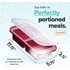 image:imageSouper Cubes 2 Cup Silicone Food Freezer Mold Cotton Candy 2Pack  100 PlatinumCured Silicone Freezer Cubes Oven and Microwave Safe Perfect for Freezing Lasagna Casseroles and MoreCranberry