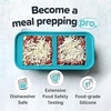 image:imageSouper Cubes 2 Cup Silicone Food Freezer Mold Cotton Candy 2Pack  100 PlatinumCured Silicone Freezer Cubes Oven and Microwave Safe Perfect for Freezing Lasagna Casseroles and MoreAqua