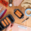 image:imageSouper Cubes Ceramic Baking Dishes 205 x 5 Baking Dishes with Silicone Lids Individual Baking Dishes for Oven Microwave Oven and Air Fryer Safe USA Made Set of 2  Cotton CandyCharcoal