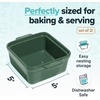 image:imageSouper Cubes Ceramic Baking Dishes 205 x 5 Baking Dishes with Silicone Lids Individual Baking Dishes for Oven Microwave Oven and Air Fryer Safe USA Made Set of 2  Cotton CandyKale