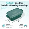 image:imageSouper Cubes Ceramic Baking Dishes 205 x 5 Baking Dishes with Silicone Lids Individual Baking Dishes for Oven Microwave Oven and Air Fryer Safe USA Made Set of 2  Cotton CandyKale