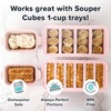 image:imageSouper Cubes Ceramic Baking Dishes 205 x 5 Baking Dishes with Silicone Lids Individual Baking Dishes for Oven Microwave Oven and Air Fryer Safe USA Made Set of 2  Cotton CandyCotton Candy