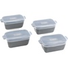 image:imageSouper Cubes Ceramic Baking Dishes 205 x 5 Baking Dishes with Silicone Lids Individual Baking Dishes for Oven Microwave Oven and Air Fryer Safe USA Made Set of 2  Cotton CandyCharcoal