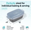 image:imageSouper Cubes Ceramic Baking Dishes 205 x 5 Baking Dishes with Silicone Lids Individual Baking Dishes for Oven Microwave Oven and Air Fryer Safe USA Made Set of 2  Cotton CandyCharcoal