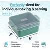 image:imageSouper Cubes Ceramic Baking Dishes 205 x 5 Baking Dishes with Silicone Lids Individual Baking Dishes for Oven Microwave Oven and Air Fryer Safe USA Made Set of 2  Cotton CandyKale