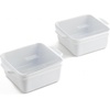 image:imageSouper Cubes Ceramic Baking Dishes 205 x 5 Baking Dishes with Silicone Lids Individual Baking Dishes for Oven Microwave Oven and Air Fryer Safe USA Made Set of 2  Cotton CandyWhite