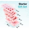 image:imageSouper Cubes Silicone Freezer Molds Gift Set Cotton Candy  2 Tbsp 12 Cup 1 Cup and 2 Cup Silicone Molds for Food Set Perfect for Freezing Soup Grains Proteins Herbs and MoreCotton Candy