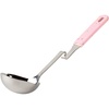 image:imageSouper Cubes  Lori Greiner No Mess Stainless Steel Soup Ladle with Silicone Handle  Metal Soup Ladle with No Mess Design That Hooks on Side of Any Pot  Cotton CandyCotton Candy