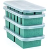 image:imageSouper Cubes Silicone Freezer Molds Gift Set Cotton Candy  2 Tbsp 12 Cup 1 Cup and 2 Cup Silicone Molds for Food Set Perfect for Freezing Soup Grains Proteins Herbs and MoreKale