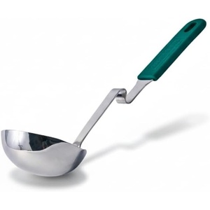 image:imageSouper Cubes  Lori Greiner No Mess Stainless Steel Soup Ladle with Silicone Handle  Metal Soup Ladle with No Mess Design That Hooks on Side of Any Pot  Cotton CandyKale