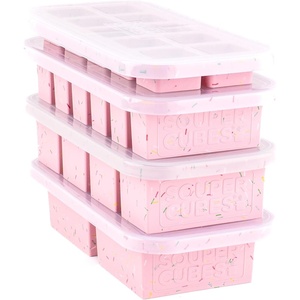 image:imageSouper Cubes Silicone Freezer Molds Gift Set Cotton Candy  2 Tbsp 12 Cup 1 Cup and 2 Cup Silicone Molds for Food Set Perfect for Freezing Soup Grains Proteins Herbs and MoreCotton Candy